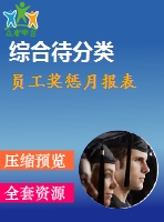 員工獎(jiǎng)懲月報(bào)表