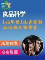 [vb畢設(shè)]vb音像制品出租及銷(xiāo)售管理系統(tǒng)