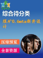 煤礦0.6mta新井設計