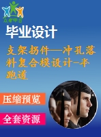 支架拐件—沖孔落料復(fù)合模設(shè)計-半跑道片【14張cad圖紙和說明書】