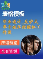 畢業(yè)設(shè)計(jì)_反鏟式單斗液壓挖掘機(jī)工作裝置設(shè)計(jì)及其運(yùn)動(dòng)分析設(shè)計(jì)