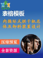 內(nèi)循環(huán)式烘干機總體及卸料裝置設計